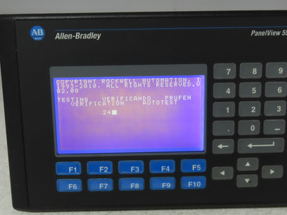 Allen Bradley 2711-B5A5 PanelView 550 HMI Control Panel Ser H FRN 4.48 100-240V