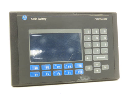 Allen Bradley 2711-B5A5 PanelView 550 HMI Control Panel Ser H FRN 4.46 100-240V