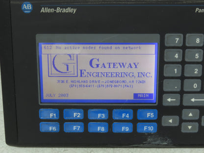 Allen Bradley 2711-B5A5 PanelView 550 HMI Control Panel Ser H FRN 4.46 100-240V