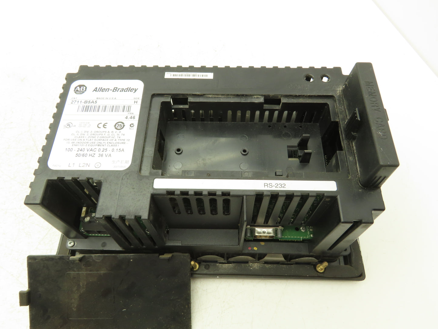 Allen Bradley 2711-B5A5 PanelView 550 HMI Control Panel Ser H FRN 4.46 100-240V