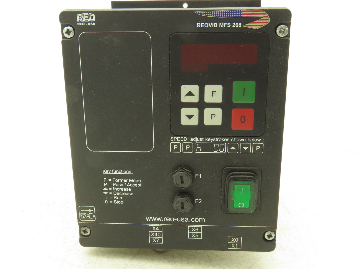 REO USA REOVIB MFS 268 Vibratory Conveyor Frequency Converter 115/230V 50/60Hz
