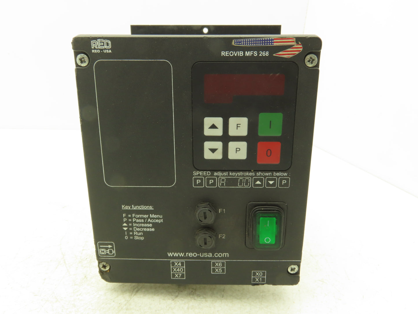 REO USA REOVIB MFS 268 Vibratory Conveyor Frequency Converter 115/230V 50/60Hz