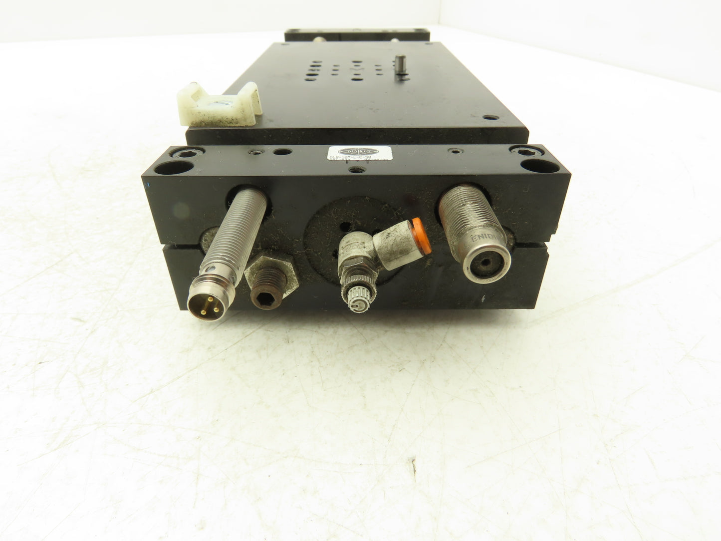 De-Sta-Co DLB-12M-L-C-50 Pneumatic Linear Base Slide/Guide Cylinder 50mm Slide