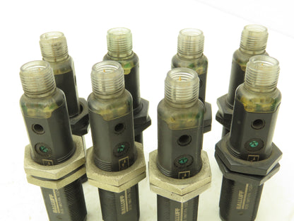 Balluff BOS18KF-PA-1QD-S4-C Retroreflective Photoelectric Sensor 0-4.5m Lot of 8