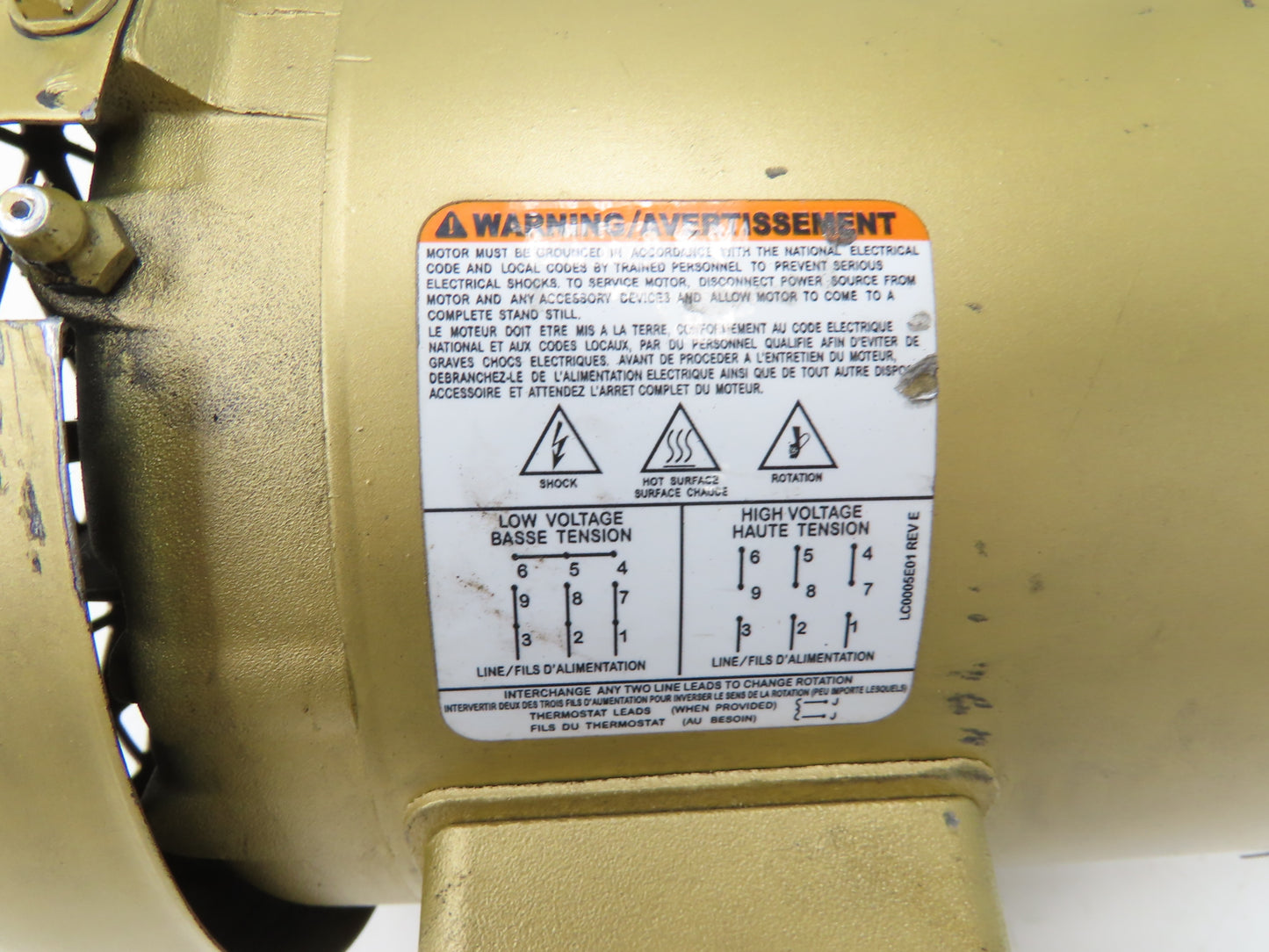 Baldor VEM3559T Super E AC Motor 3Hp 3450rpm 230/460V 3PH 145TC 35AA003Q060G1