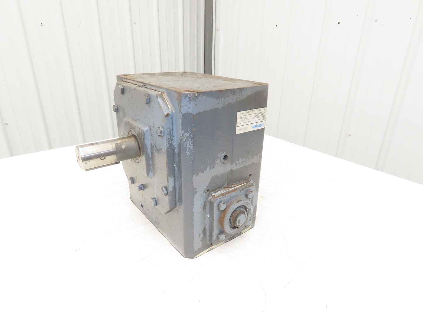 Morse Raider 450Q180LR30 Worm Gearbox 30:1 Reducer 6.2Hp 58rpm Dual Shaft Output