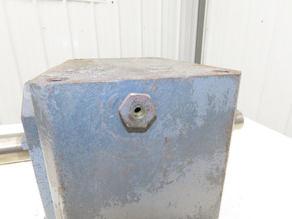Morse Raider 450Q180LR30 Worm Gearbox 30:1 Reducer 6.2Hp 58rpm Dual Shaft Output