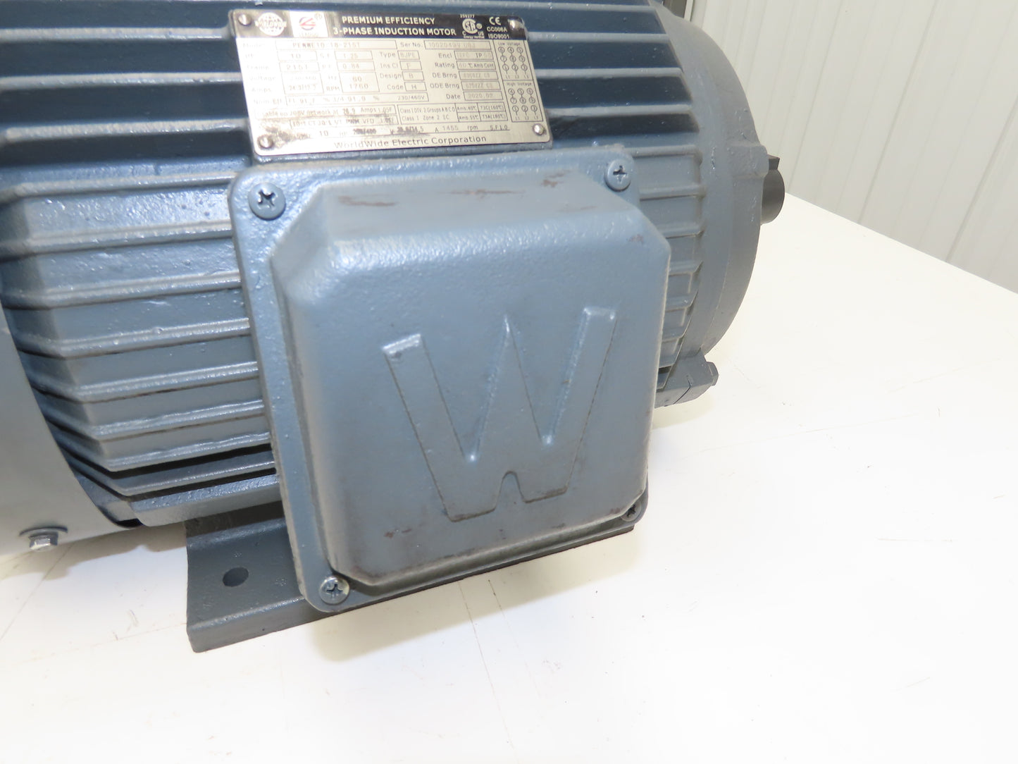 Worldwide Electric PEWWE10-18-215T Induction Motor 10Hp 1760rpm 460V 3PH 215T