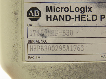 Allen Bradley 1761-HHP-B30 MicroLogix Hand-Held Programmer Series A 24VDC