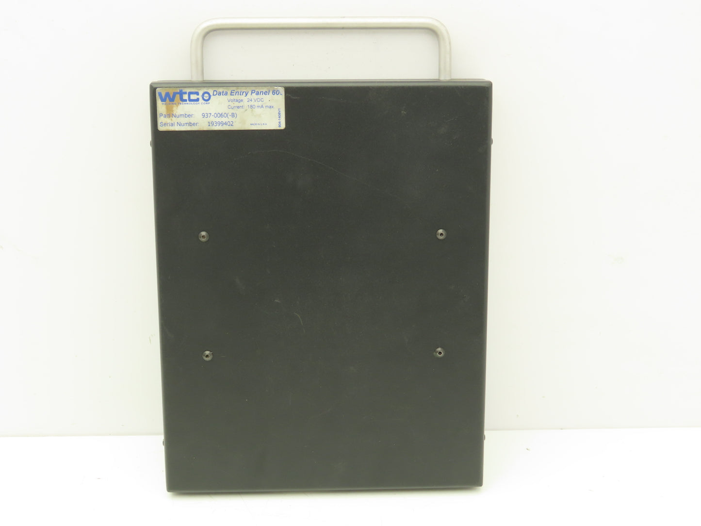 Welding Technology WTCO 937-0060 (-B) DEP 600 Data Entry Panel 600 Teach Pendant