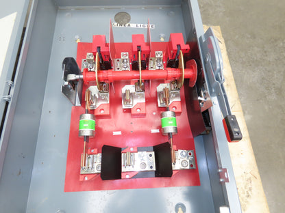 Square D H365 Safety Disconnect Switch 400A 600V 3 Pole Fused Type E04