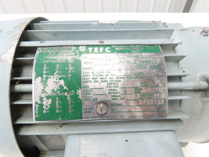 Lincoln Electric TF-3970C AC Motor 2Hp 3450rpm 230/460V 3PH 145T TEFC