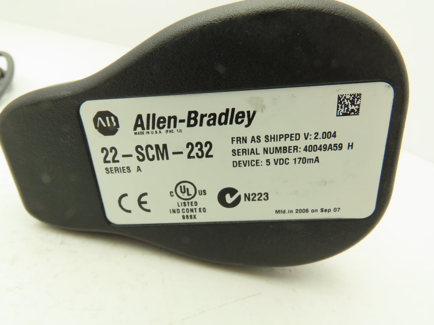 Allen Bradley 22-SCM-232 PowerFlex Serial Converter Module Series A FRN V2.004
