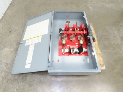 Square D H365 Safety Disconnect Switch 400A 600V 3 Pole Fused Type E04