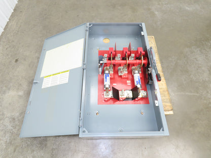 Square D H365 Safety Disconnect Switch 400A 600V 3 Pole Fused Type E04