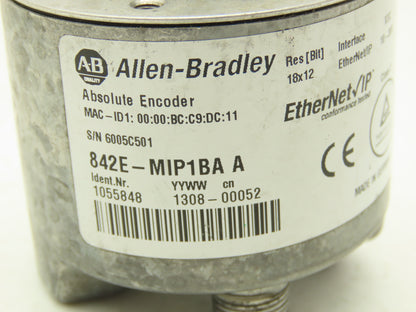 Allen Bradley 842E-MIP1BA A Absolute Encoder 10-30VDC EtherNet IP 3/8" Shaft