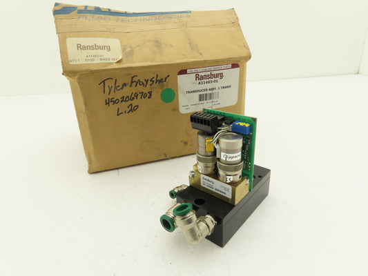 Ransburg A11463-01 Transducer Pressure Sensor Assembly PA2016