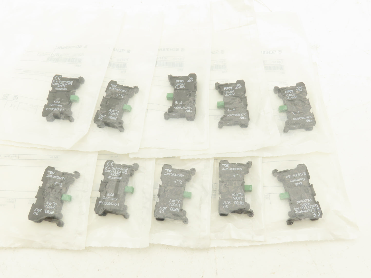 Schmersal RF03 Contact Terminal Block Pushbutton Switch 101190087 Lot of 10