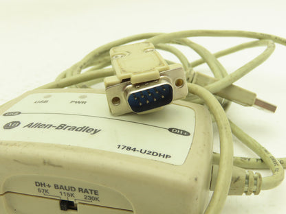 Allen Bradley 1784-U2DHP/A USB-to-Data Highway DH+ 8-Pin DSUB Cable FW.REV 1.007