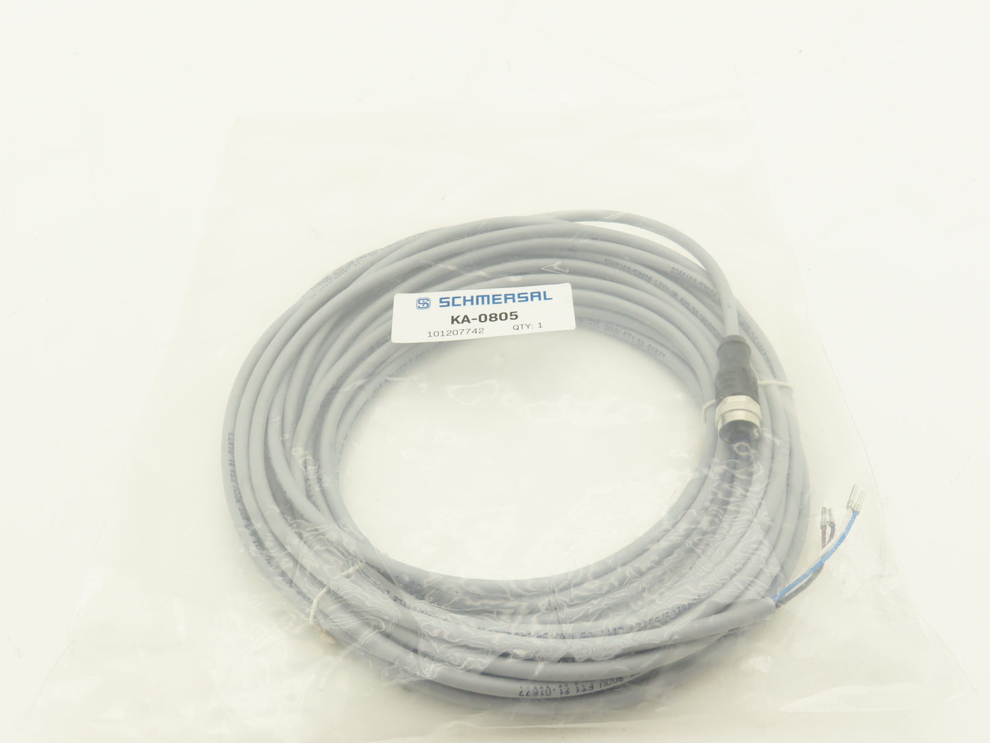 Schmersal KA-0805 Sensor Cable Cordset 4-Pin M12 10M Female 101207742