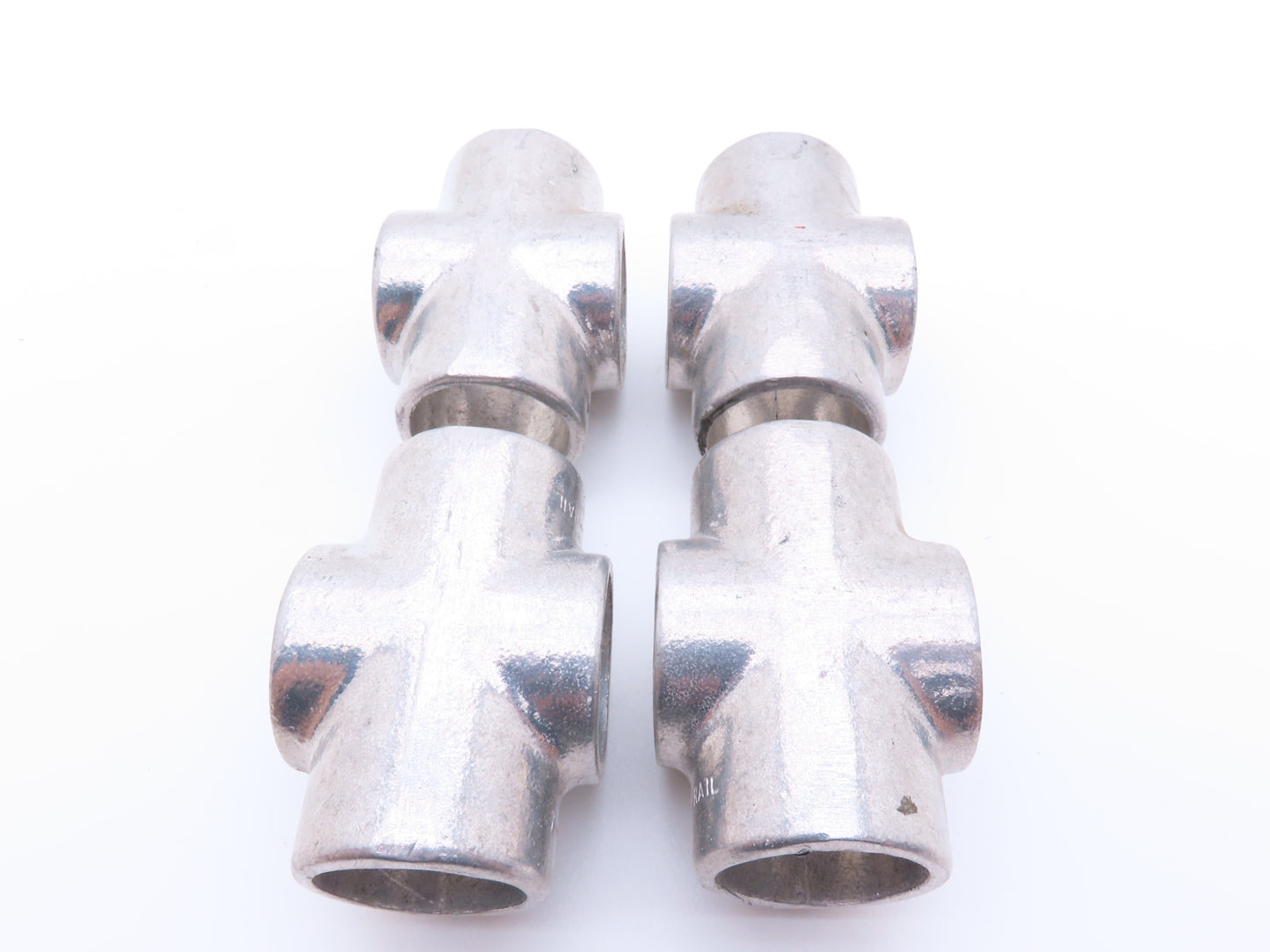 Hollaender 7E-7 Speed-Rail Cross T 1-1/4" Pipe Fits 1.66" OD 3 Screw Lot of 4