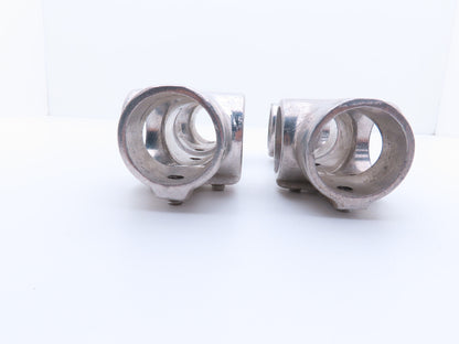 Hollaender 7E-7 Speed-Rail Cross T 1-1/4" Pipe Fits 1.66" OD 3 Screw Lot of 4