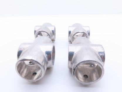 Hollaender 7E-7 Speed-Rail Cross T 1-1/4" Pipe Fits 1.66" OD 3 Screw Lot of 4