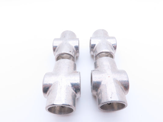 Hollaender 7E-7 Speed-Rail Cross T 1-1/4" Pipe Fits 1.66" OD 3 Screw Lot of 4