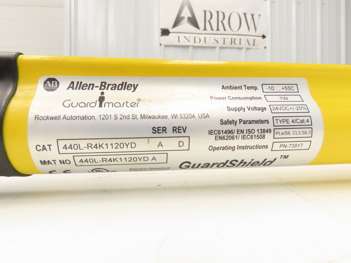 Allen Bradley GuardShield Safety Light Curtain Transmitter/Receiver Set 1120mm