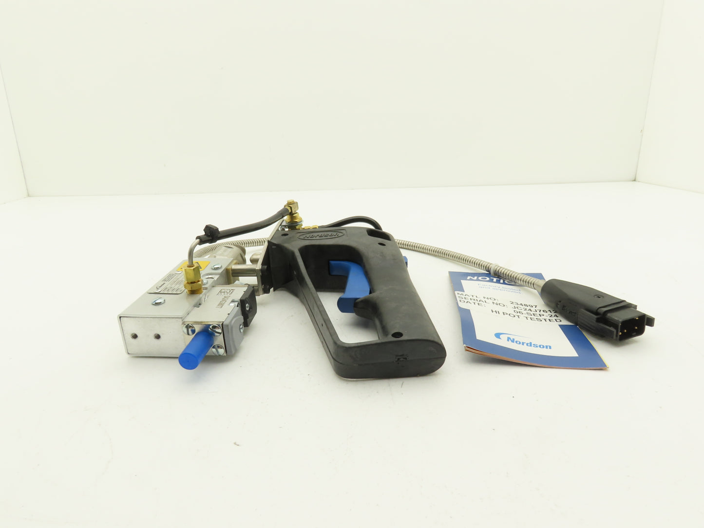 Nordson 234897 FP200 EX Hot Melt Glue Dispenser Applicator Gun w/Hose 240V