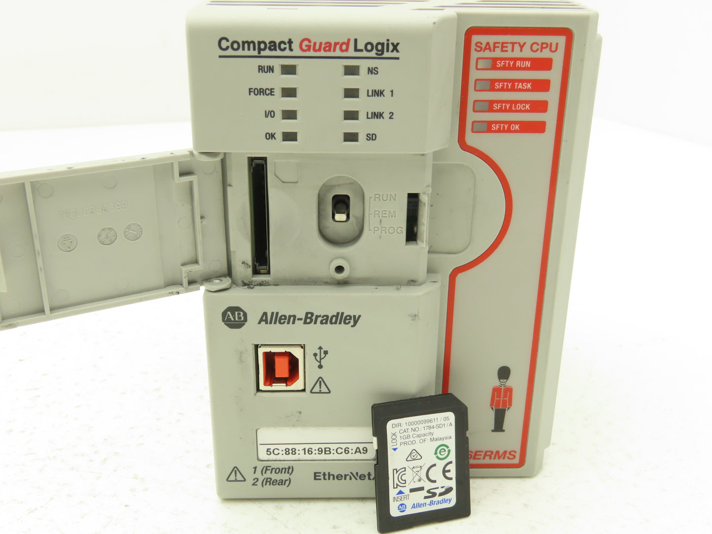 A-B 1769-L36ERMS/A Compact GuardLogix Ethernet/IP CPU Controller 24V Ser A