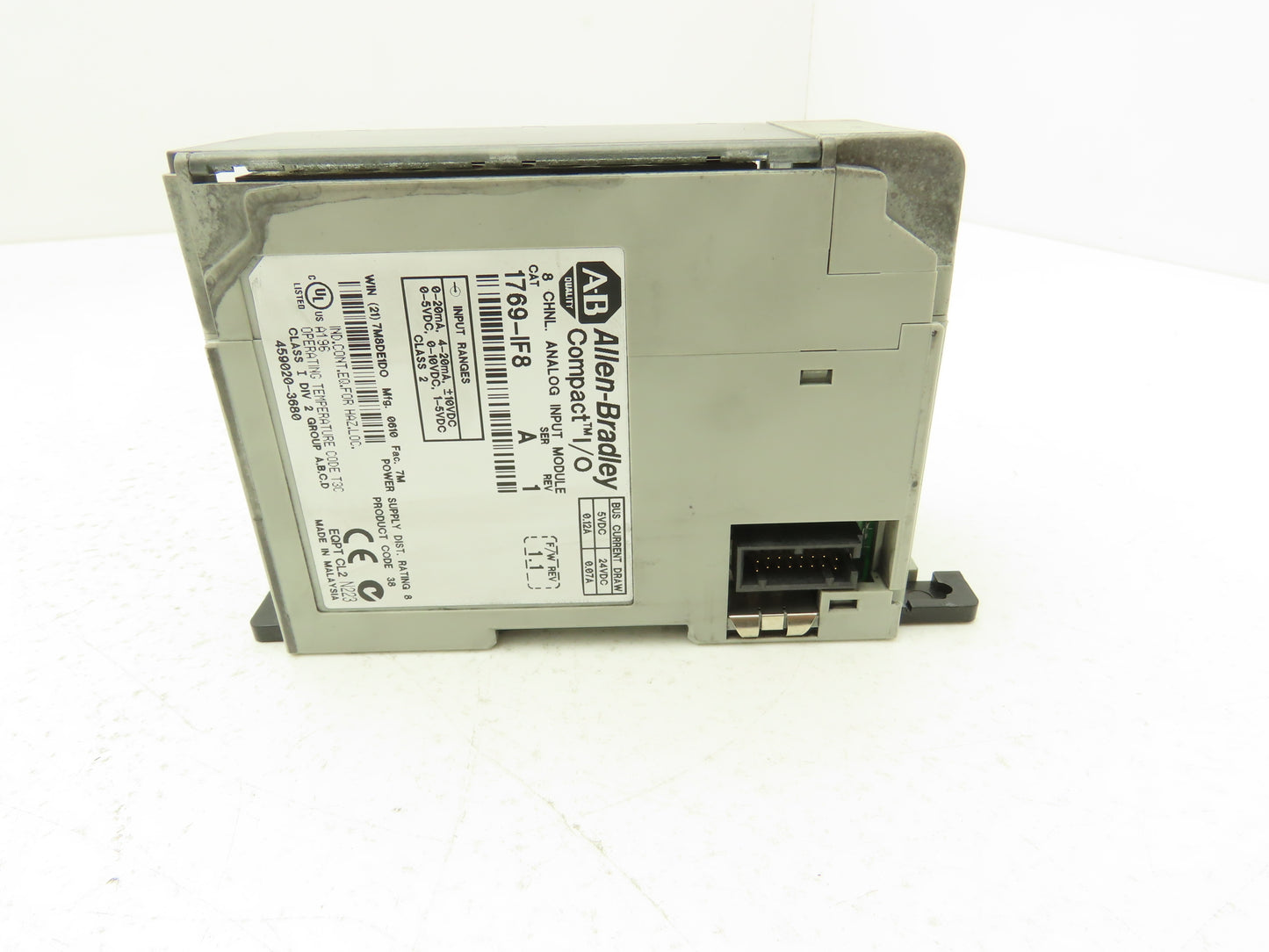 Allen Bradley 1769-IF8 Compact I/O Analog Input Module 8Pt Ser A REV 1 F/W 1.1