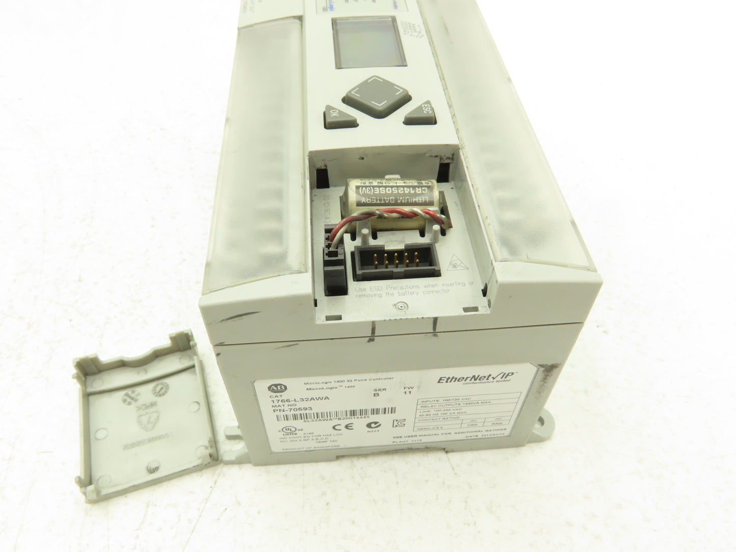 Allen Bradley 1766-L32AWA MicroLogix 1400 Controller Module 32 Point Ser B FW 11