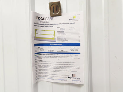 PS Industries ESG-120-PCY EdgeSafe Smart Safety Gate 108"-132" Width Yellow