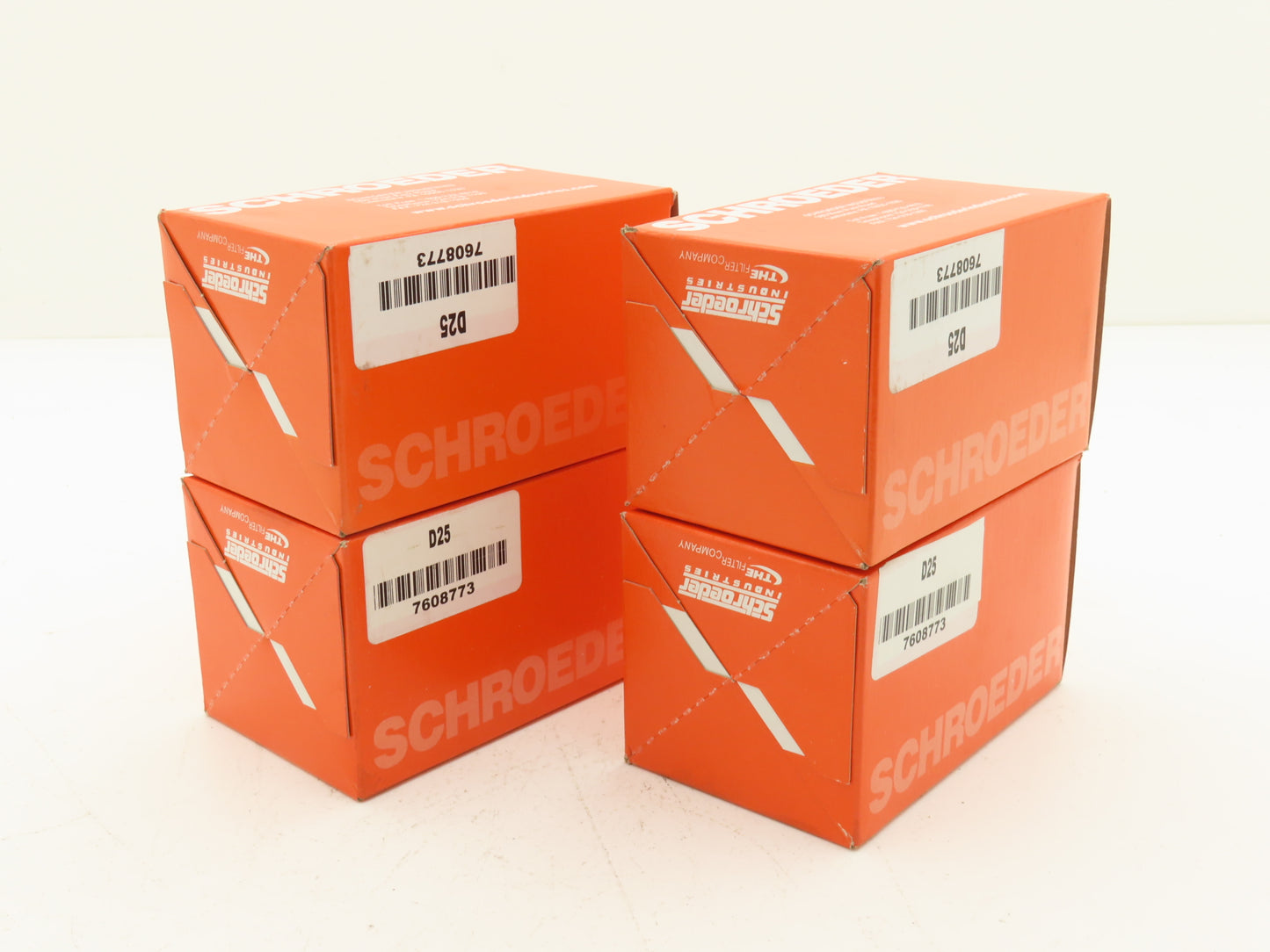 Schroeder 7608773 Hydraulic Filter Element Cellulose D25 150 PSI Lot of 4