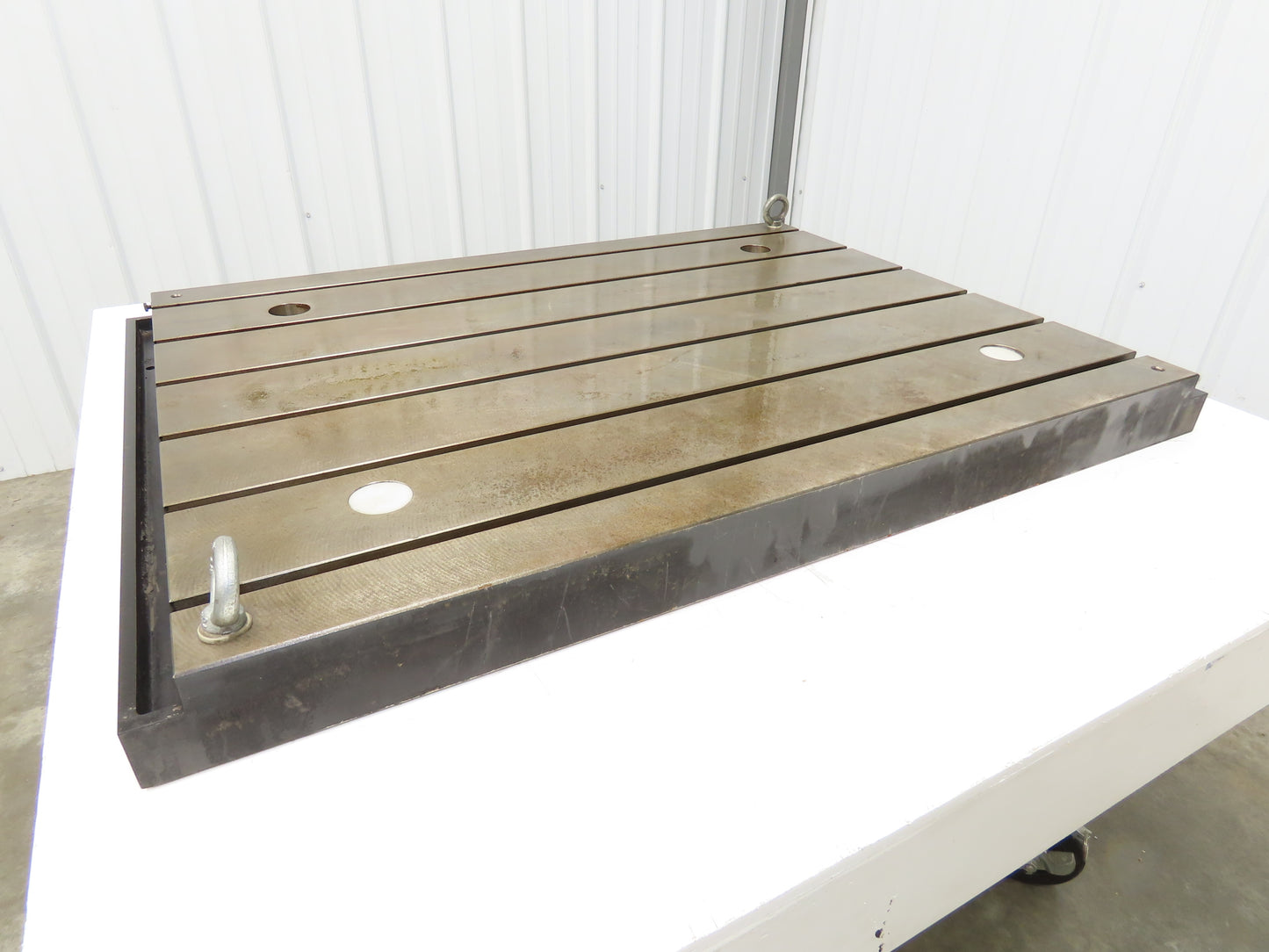 Milling Machine Work Table Top T Slotted Top 39x30" Base 3" Thick Weld Jig