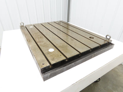 Milling Machine Work Table Top T Slotted Top 39x30" Base 3" Thick Weld Jig