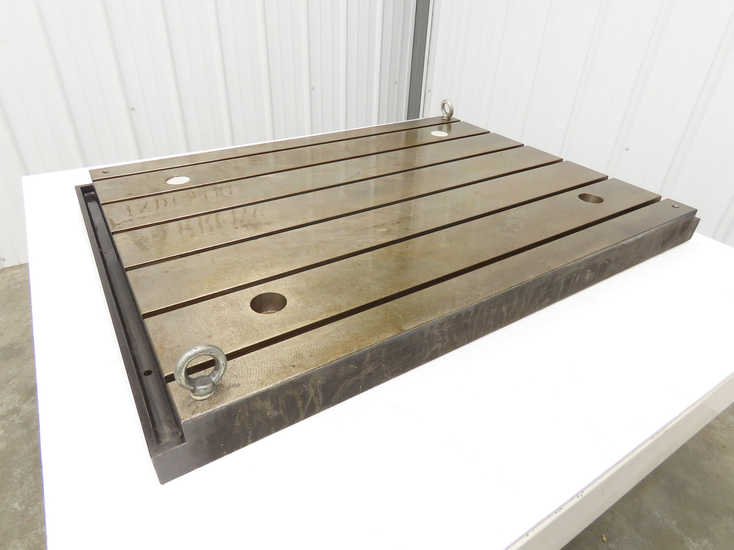 Milling Machine Work Table Top T Slotted Top 39x30" Base 3" Thick Weld Jig