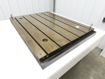 Milling Machine Work Table Top T Slotted Top 39x30" Base 3" Thick Weld Jig