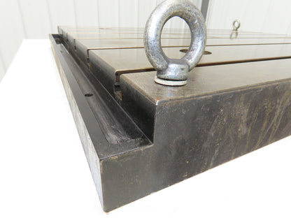 Milling Machine Work Table Top T Slotted Top 39x30" Base 3" Thick Weld Jig