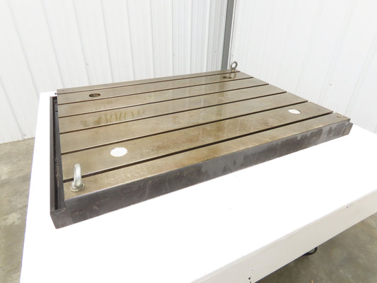 Milling Machine Work Table Top T Slotted Top 39x30" Base 3" Thick Weld Jig
