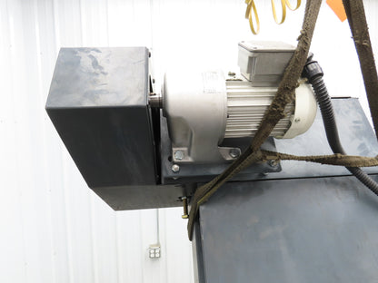 Chip Conveyor Scraper Chain w/Coolant Filters 25"x 38" Infeed 56"H 230V 3PH