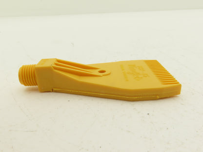 Windjet 727-15 Flat Fan Air Nozzle Yellow Plastic 1/4"BSPT AAB727-1/4-15
