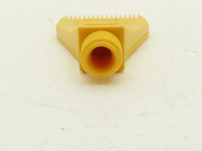 Windjet 727-15 Flat Fan Air Nozzle Yellow Plastic 1/4"BSPT AAB727-1/4-15