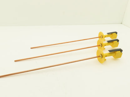 KMS SBG Pneumatic Air Button Safety Blow Gun 16" Copper Tube  Lot of 3