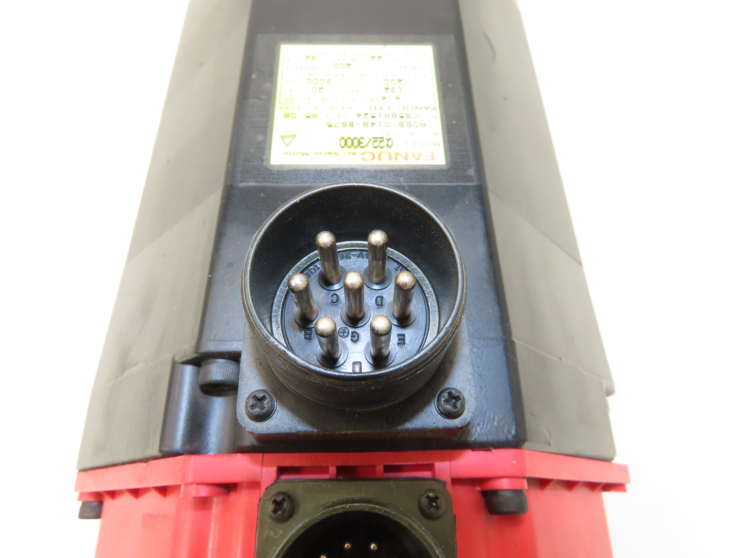 Fanuc A06B-0148-B675 AC Servo Motor 4.4Kw 132V 3000RPM Encoder A8600360T201