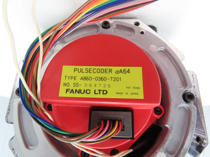 Fanuc A06B-0148-B675 AC Servo Motor 4.4Kw 132V 3000RPM Encoder A8600360T201