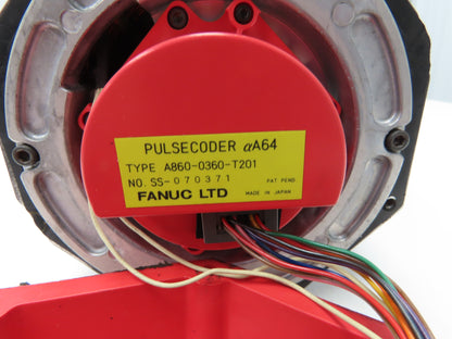 Fanuc A06B-0153-B675-R AC Servo Motor 4.4Kw 168V 3000RPM Encoder A8600360T201