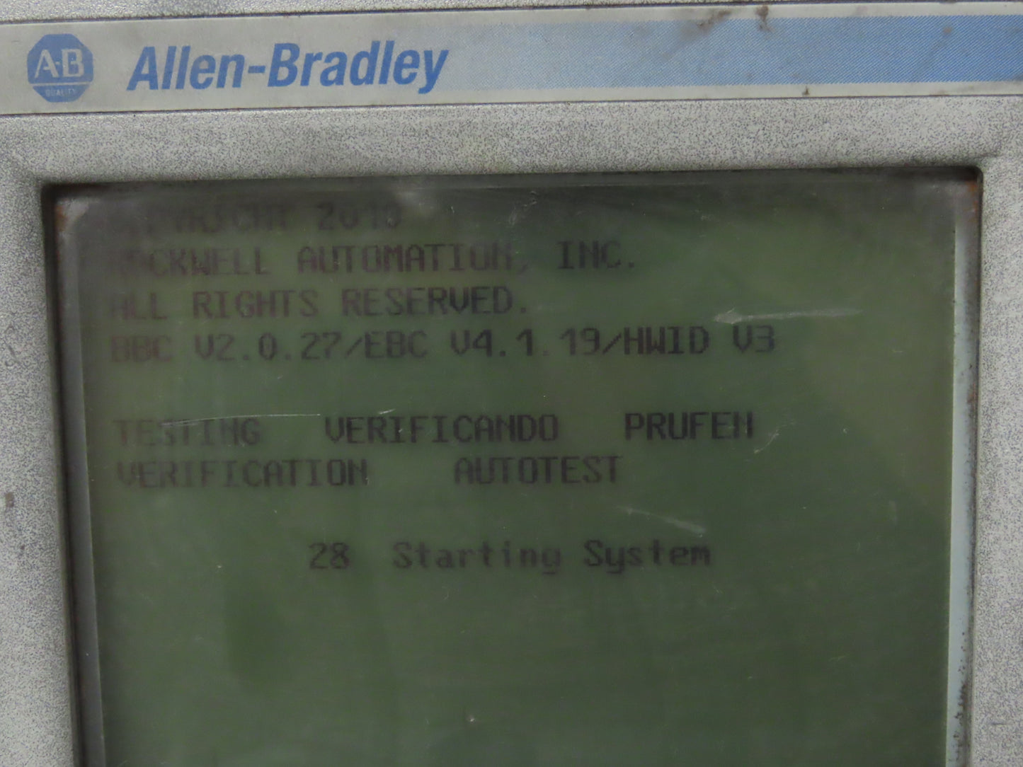 Allen Bradley 2711P-K6M20A PanelView Plus 600 Graphic Terminal 6" Series D-READ
