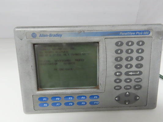 Allen Bradley 2711P-K6M20A PanelView Plus 600 Graphic Terminal 6" Series D-READ